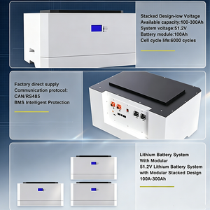 Batería Apilable LiFePO4 de 51.2V 100Ah 200Ah 300Ah de Alta Calidad con Sistema de Gestión de Batería Inteligente Todo <span class=keywords><strong>en</strong></span> Uno para Almacenamiento de Energía Solar <span class=keywords><strong>en</strong></span> <span class=keywords><strong>el</strong></span> Hogar - Product Image 3