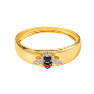 Ensemble bracelet et bague abeille, bijoux insectes dorés, accessoire de mode pour femmes - Product Image 5