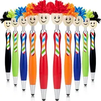 Mignon Japonais stylo Vadrouille Topper Stylos Écran Cleaner 3-En-1 Stylet Chiffon pour Enfants et Adultes