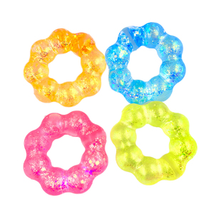 Most Popular TPR Aurora Maltose Colorful Glitter Wearable <b>Bracelet</b> Stress Vent <b>Ball</b> Stress Relief Decompression Toys for Kids - Product Image 1