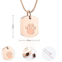 Offre Spéciale militaire plaque urne pendentif commémoratif collier de poils d'animaux bouteille de parfum pour chiens chats cendres avec cercueils