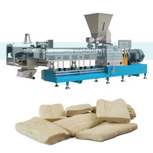 extruded soya chunk machine soybean nuggets processing line soya protein equipment