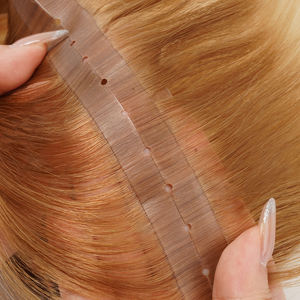 Extensions de <span class=keywords><strong>cheveux</strong></span> en trame papillon sans couture Xo PU avec design de trous, <span class=keywords><strong>cheveux</strong></span> vierges chinois doublement tirés, <span class=keywords><strong>couleur</strong></span> personnalisée et permanente - Product Image 1