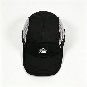 Casquette de camping unisexe à séchage rapide en maille à 5 panneaux, logo personnalisé ACE Mountain, légère, respirante, pour la course en extérieur, casquette de sport - Product Image 2