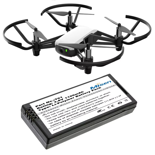 Factory Wholesale Replacement 3.8V 1100mAh 4.18Wh Intelligent Flight Drone Battery for Drone Tello