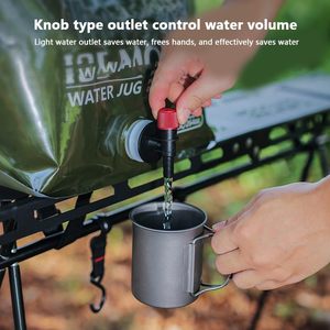 Bolsa de agua de mano plegable de 7,5 l para exteriores, bolsa contenedora de agua de plástico de gran capacidad con válvula, jarra de almacenamiento de agua para Picnic y Camping - Product Image 3