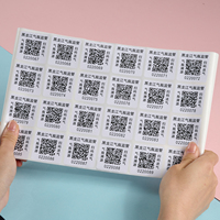 Etiquetas Adhesivas Personalizadas con Código QR y Código de Barras, Resistentes al Agua, para Promoción en Supermercados - Impresión UV/Láser/Térmica