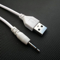 Câble de charge DC, cordon de chargeur 2,5 mm, chargeur USB DC, câble de charge rapide USB vers DC 2,5 mm pour lampe de table, mini haut-parleur, jouets
