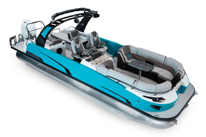 2025 Customized Luxury Aluminum Hull Sport <b>Yacht</b> New Design Tritoon Pontoon Boat Console Engine Boat - Product Image 3