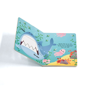 หนังสือเด็กแบบโต้ตอบหนังสือกระดานแบบโต้ตอบสมุดนิทานรูปสัตว์น่ารักธีมปลาฉลามออกแบบได้ตามต้องการ - Product Image 5