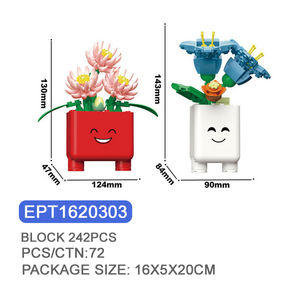 Bloques de Construcción EPT Sunflower Tulip |   Juguetes Educativos Creativos para Niños, Sets de Bloques de Construcción de Modelos Florales DIY - Product Image 3