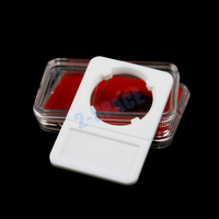 Protecteur de pièces de monnaie Ever Slab de 14 mm à 40 mm, transparent, pour pièces de collection classées, avec joint blanc