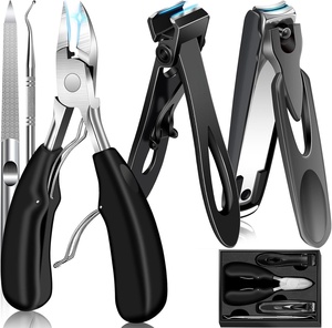 Nhiệm Vụ Nặng Nề Móng Tay Móng Tay Công Cụ Tông Đơ Bộ Của 5 Biểu Tượng Tùy Chỉnh Rộng Hàm Cắt Móng Tay Cắt Cho Dày Móng Tay Bắt Vẻ Đẹp Sử Dụng - Product Image 1