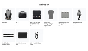 <span class=keywords><strong>Drone</strong></span> đua chuyên nghiệp Mini 5 Pro Fly More Combo Plus RC 2 đời 2025 hoàn toàn mới, tầm bay 32KM, camera 8K - Product Image 2