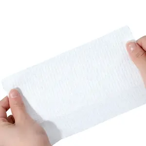 Rouleau de serviette en coton lavable à usage unique en usine Mouchoir de nettoyage facial jetable