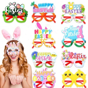 Evergreat แว่นตาพีวีซีอีสเตอร์กระต่ายชุดเดรสวันหยุดอุปกรณ์ประกอบฉากถ่ายรูปชุดไข่สุดชิคกรอบแว่นตา - Product Image 2