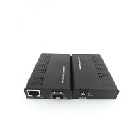 Mini Yönetilmeyen 1x100M/1G/2.5G/5G/10GBase-T RJ45 - 1x 10GBase-X SFP+ Optik Fiber Medya Dönüştürücü 0-120km
