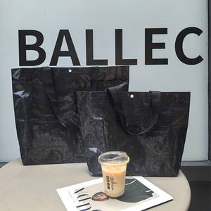 Bolsa de Compras Tejida Grande para Mujer, con Logotipo Impreso, Bolsa de Supermercado Tejida, Bolsa de Mano para Uso Diario - Product Image 2