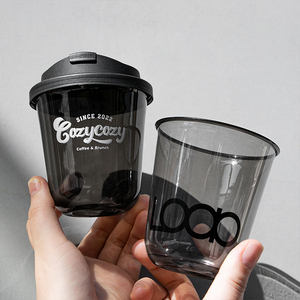 Biểu Tượng Tùy Chỉnh Rõ Ràng Pet Cup 11/12/14/16/20Oz Takeout Nước Giải Khát Đen Ice Cốc Cà Phê Có Nắp Đậy Và Ống Hút - Product Image 3