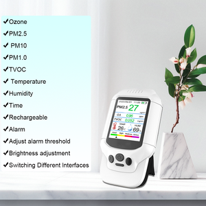 Handgehaltener Ozon-Gasdetektor PM2.5 TVOC-Monitor Messgerät Luftverschmutzungstester und Analysator zur O3-Konzentrationsmessung - Product Image 2