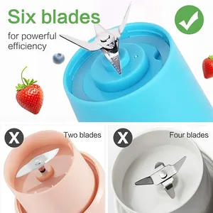 Mixeur Portable USB Rechargeable pour Smoothies, Fruits et Milkshakes – Matériaux de Qualité Alimentaire - Product Image 2