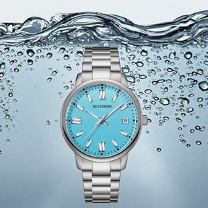 For Luxury <b>Men's</b> 42mm Quartz Stainless Steel Wristwatch Silicone 20mm Waterproof Sport Fashion Pointer Dial Business - Product Image 4