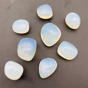 Toptan doğal beyaz kristal çakıl şifa Opal eskitme taş - Product Image 2