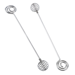 Palillos de Cóctel de Acero Inoxidable 304 de Doble Punta, Palitos para Miel con Resorte, Utensilios de Bar y Cocina para Cócteles - Product Image 1
