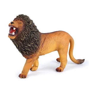 New toys 2022 kids small plastic lion toys zoo animal model set for sale