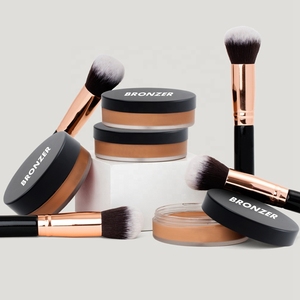 Base de maquillaje facial de alto pigmento hidratante personalizado, paleta de bronceador, 5 tonos, crema bronceadora impermeable de larga duración vegana - Product Image 1