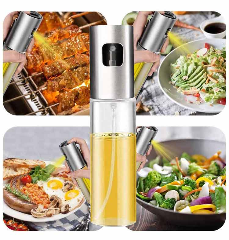 100ml stainless steel oil dispenser set glass olive oil dpspenser beard oil dispenser