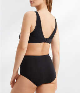 युवा महिलाओं के फैशनेबल बुना हुआ ब्रा ने सहज पत्र लिखा, सांस के अनुकूल आरामदायक उच्च कट थोंग ब्रा ब्रा - Product Image 2