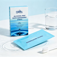 Marque privée personnalisée propre logo produits de blanchiment des dents dentaires bande de blanchiment brillant des dents bandes de blanchiment des dents