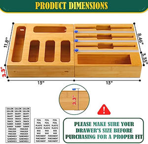 Bamboo Lacquer Cable Management Storage Box with Eco-Friendly Design Black & White Colors - Product Image 3