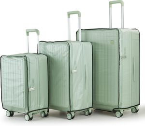 Ensemble de bagages ABS 20/24/28 pouces avec roulettes pivotantes et serrure externe, valise rigide légère pour les voyages - Product Image 2