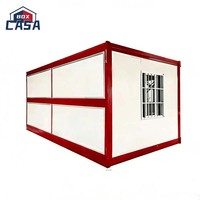 Maison mobile personnalisable de 20 pieds, norme australienne, préfabriquée, pliable, type conteneur, mini-bureau, en acier