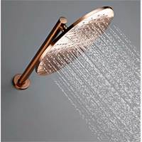 Ensemble de douche professionnel de luxe en or rose brossé pour salle de bain, avec robinet de douche