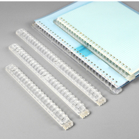 DIY A5/A4 20 trous, bande de reliure à trous ronds, feuilles mobiles, 1 couleur, plastique, design simple et créatif, promotionnel, classeur à anneaux détachable
