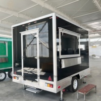 Camion de restauration entièrement équipé de 10 pieds, chariot à hot-dogs personnalisable, remorque de cuisine résistante à la rouille pour snacks, bonbons et chips