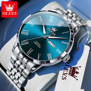   Relojes de Cuarzo para Hombre 3633, con Logotipo Personalizado OEM, de Acero Inoxidable, con Manecillas Luminosas, Escala Romana, Calendario, Resistentes al Agua, 2026 - Product Image 2