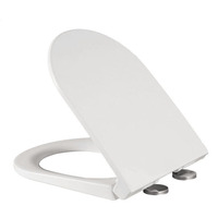 Siège de toilette plat moderne en forme de U PP à dégagement rapide et à fermeture lente