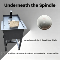 Scie automatique de découpe de dalles de pierres précieuses de 12 pouces à vendre avec moteur, équipement de lapidaire, machine à couper les pierres précieuses