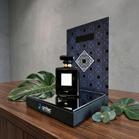 Support de présentation de parfum personnalisé avec base miroir, présentoir cosmétique en acrylique pour table, présentoir de marque de luxe pour showroom
