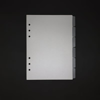 Séparateur de pages personnalisé à 6 trous en PP/PVC, format A5/A6, avec onglets mensuels pour tableau de bord