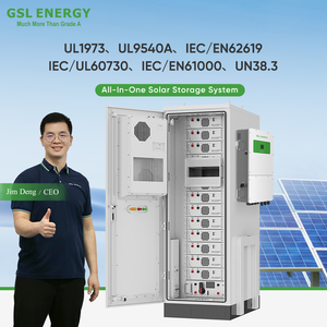 Système de stockage d'énergie hors réseau industriel et commercial GSL ENERGY tout-en-un 40,96 KWh 61,44 KWh, batterie Lifepo4, refroidissement par air, BESS - Product Image 2