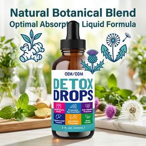 Gotas Líquidas Herbales Detox de Fórmula Vegana, Marca Privada OEM ODM de Fábrica, 60 ml, en Botella con Gotero, para el Confort Intestinal y el Bienestar Metabólico - Product Image 3