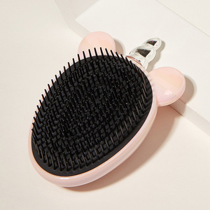 Peine de Masaje Unicornio Iridiscente Blanco y Rosa Grande, Herramienta de Peinado para Viaje - Product Image 4