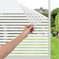 Película de Privacidad para Ventanas con Adhesión Estática de Alta Calidad, Adhesivo Decorativo para Vidrio con Patrón de Color Láser 3D