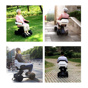 Fauteuil roulant électrique intelligent pliable portable pour les voyages en plein air, télécommande, pour personnes âgées - Product Image 5