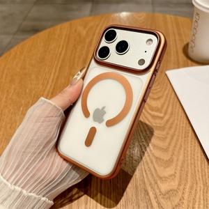 Nueva Funda Magnética Mate con Sensación de Piel para iPhone 17 Pro Max/17 Pro, con Recubrimiento Electrolítico - Product Image 6